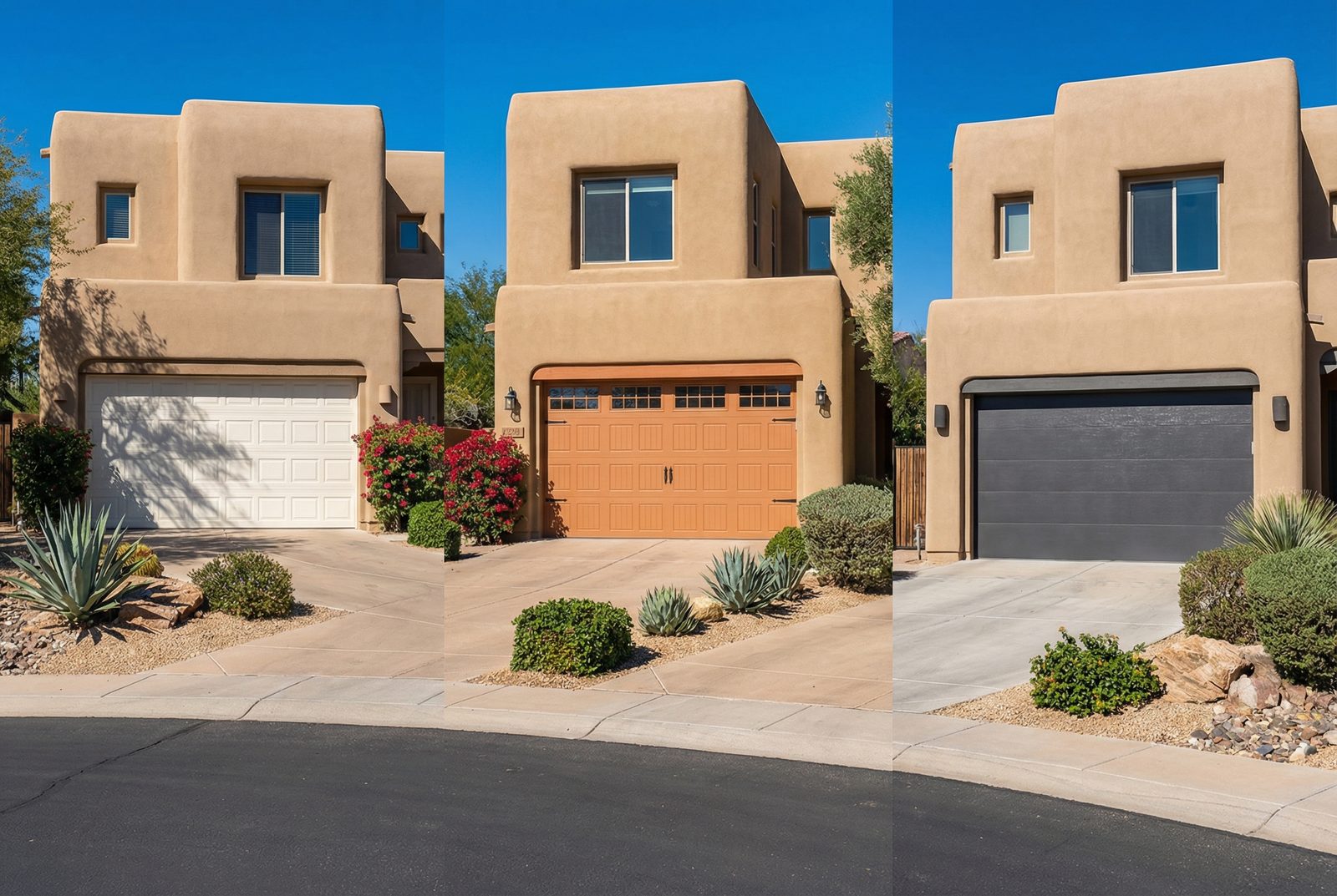 Different garage door styles and configurations that affect repair cost in Gilbert, AZ