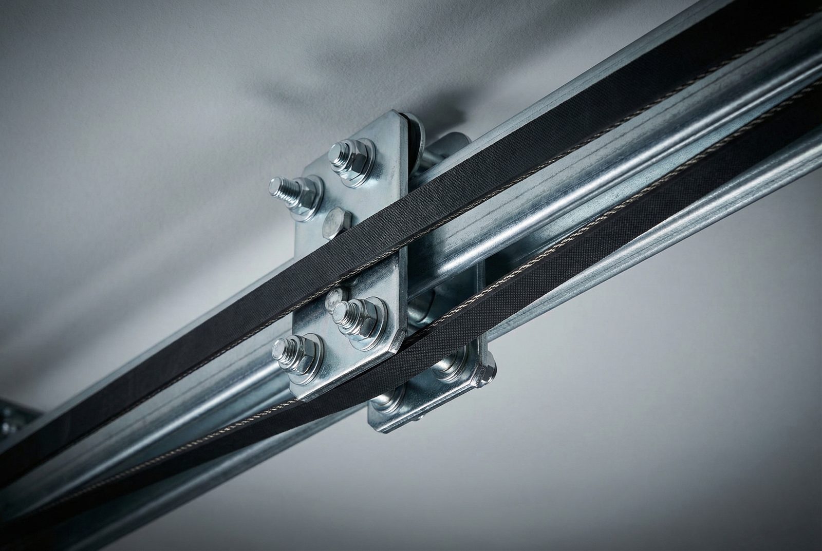 LiftMaster belt drive opener installed on a Gilbert, AZ garage ceiling showing quiet operation hardware